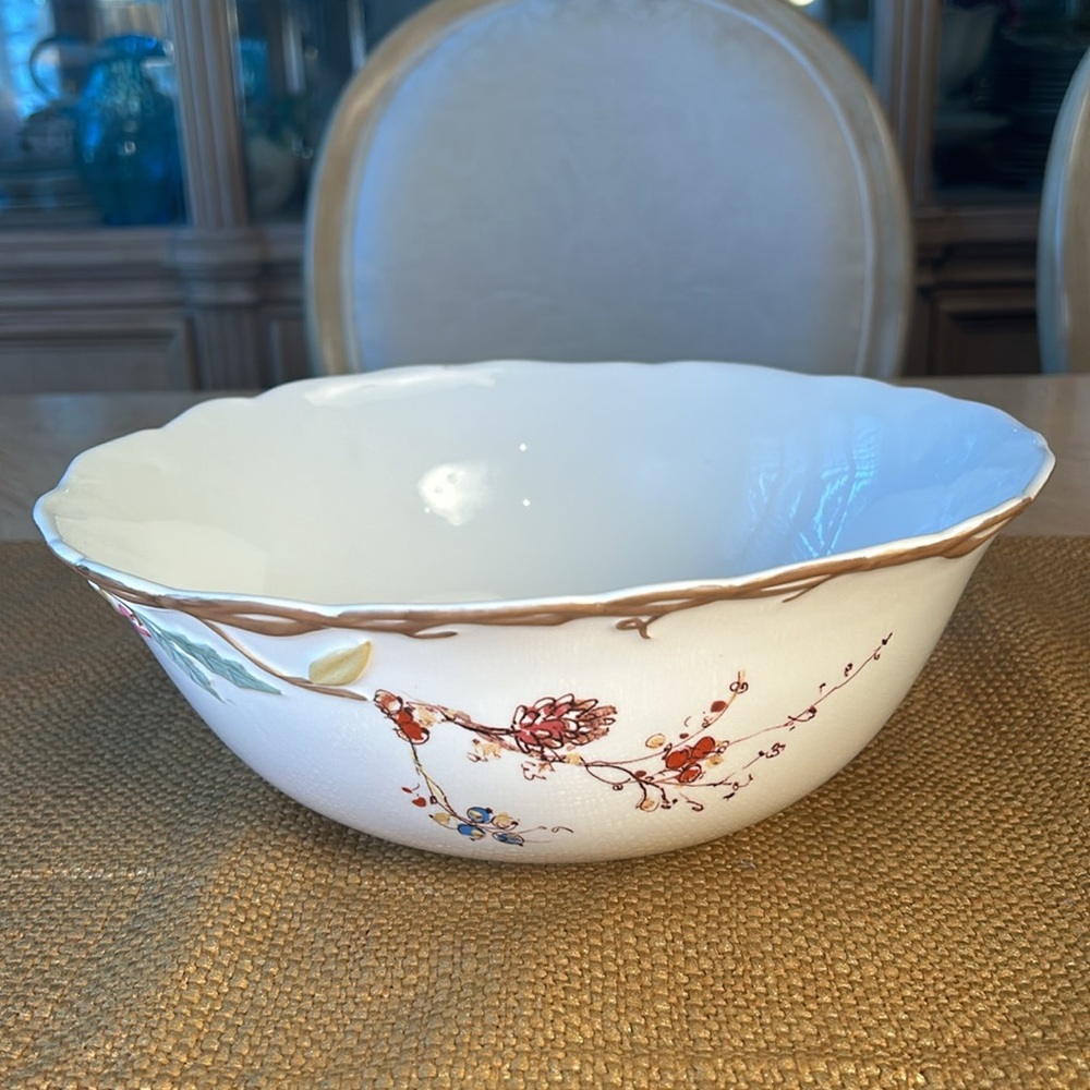 Lenox Winter Song Sculpted Serving Bowl